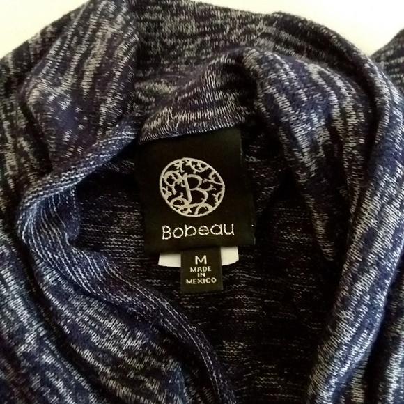 ☆☆SOLD☆☆ Bobeau Heathered Blue One-Button Cardigan - Picture 8 of 8